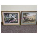 (2) Prints 'Floral Welcome' 'Shepard's Daughter'