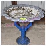 Birdbath Concrete Flower Top