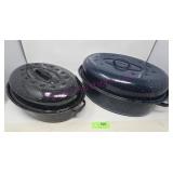 (2) Roaster Pans