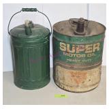 Vtg Conoco Oil & Green Gas Can