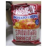 LOT OF 7 COVERED BRIDGE SWEET BBQ POTATO CHIPS