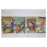 LOT OF 4 VINTAGE MASTER OF KUNG FU COMIC BOOK