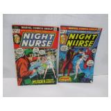 LOT 2 VINTAGE 20c NIGHT NURSE COMIC BOOK