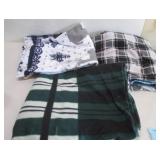 LOT OF 3 NEW SMALL ARTISAN  POLYESTER BLANKETS