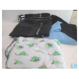 LOT OF 3 NEW SMALL ARTISAN  POLYESTER BLANKETS