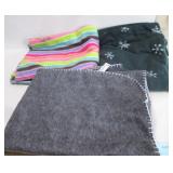 LOT OF 3 NEW SMALL ARTISAN  POLYESTER BLANKETS