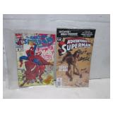 LOT OF 2 VINTAGE COMIC BOOKS ONE RIPPED ONE SEALED