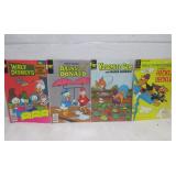 LOT OF 4 VINTAGE COMIC BOOKS :DAISY AND DONALD, ET
