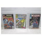 LOT OF 3 VINTAGE MARVEL AND DC COMIC BOOKS