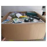 LARGE BOX OF MOSTLY NEW CRAFT, GIFT, STATIONARY
