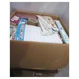 LARGE BOX FILLED WITH MOSTLY NEW ITEMS: GIFT, STAO