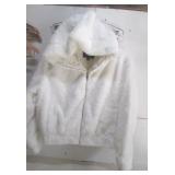 GUC WOMENS AMBIANCE OUTWEAR FAUX FUR JACKET L