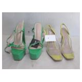 LOT OF 2 PAIRS HIGH HILL & PLATFORM SHOES SIZE 8