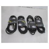 LOT OF 4 PLATINUM GUITAR CORD