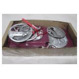 LOT VARIOUS PEWTER STYLE ORNAMENTS