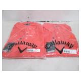 LOT OF 2 NEW MENS CALLAWAY GOLF SHIRTS XL