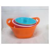 LOT VARIOUS PLASTIC BOWLS