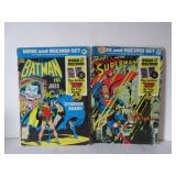 LOT OF 2  VINTAGE COMIC BOOK & RECORD SET