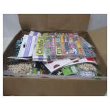 BOX LOT VARIOUS NEW CRAFT SUPLLY