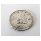 1938 CANADIAN SILVER 10 CENTS COIN