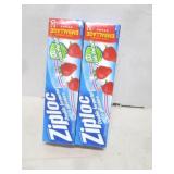 LOT OF 2 BOXES OF ZIPLOC LARGE BAGS