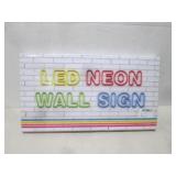 NEW LED NEON WALL SIGN