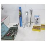 VARIOUS TOOLS: LONG WRENCHES, ETC.
