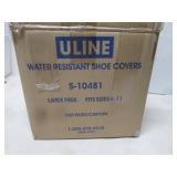 BOX OF 150 PAIRS ULINE WATER RESISTANT SHOE COVERS