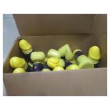 BOX OF NEW HARD PLASTIC  NOVELTY DRINKING BOTTLES