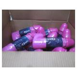 BOX OF NEW HARD PLASTIC  NOVELTY DRINKING BOTTLES