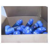 BOX OF NEW HARD PLASTIC  NOVELTY DRINKING BOTTLES