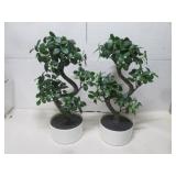 PAIR OF NEW ARTIFICIAL TREE DECORS