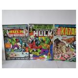 LOT OF 3 ASSORTED VINTAGE COMIC BOOKS