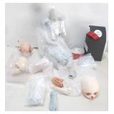 LOT VARIOUS BALL JOINTED DOLL PARTS