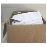 BOX LOT MOSTLY NEW ASSORTED CLOTHES