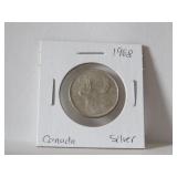 1968 CANADIAN QUARTER SILVER COIN