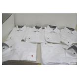 LOT OF 6  NEW MENS WHITE DRESS SHIRTS