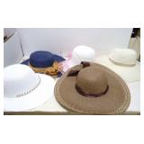 GROUP OF LADIES SUMMER HATS