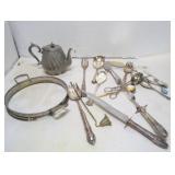VINTAGE AND SOME SILVER PLATED CUTLERY, ITEMS