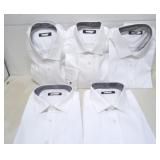LOT OF 5 NEW MENS DRESS SHIRTS VARIOUS SIZE