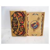 2 INDIGENOUS WODEN BOXES