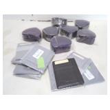 LOT NEW HEART SHAPE BOXES, MENS WALLETS