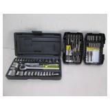 RATCHETING SOCKET SET+ BIT SET