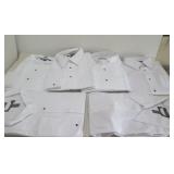 LOT OF 6  NEW MENS WHITE DRESS SHIRTS