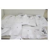 LOT OF 6  NEW MENS WHITE DRESS SHIRTS