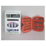 VARIOUS SMALL TOOL SET: DRIVER BITS, ETC