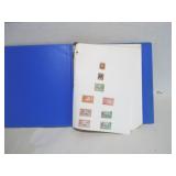 BINDER WITH STAMP COLLECTION