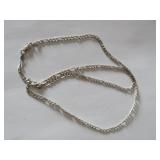 STERLING SILVER NECKLACE 8.5gr  STAMPED 925 ITALY