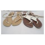 LOT OF 2 GUC LADIES SANDALS