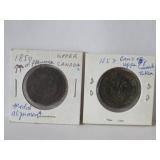 1850+1857 UPPER CANADA TOKENS